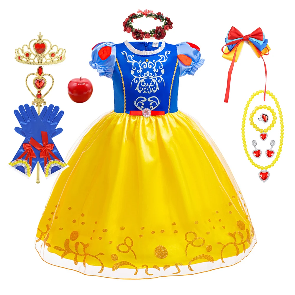 

Белоснежка Косплей Костюм Платье Принцессы День Рождения Хэллоуин Рождество Карнавал Вечеринка