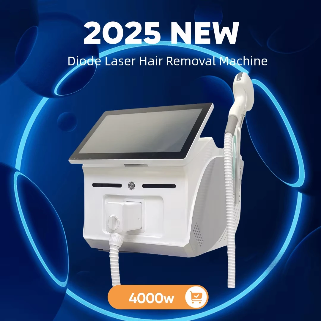 Soprano 2025 Best Depiladora Laser New Black Ice Platinum Cooling System Skin Care 808nm Diode Laser Hair Removal Machine 3-Wave