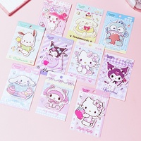 10/60pcs Sanrio Kuromi Melody Kitty Hangyodon Memo Pad Sticky Notes Cute Stationery Label Planner Sticker Post School Supplies
