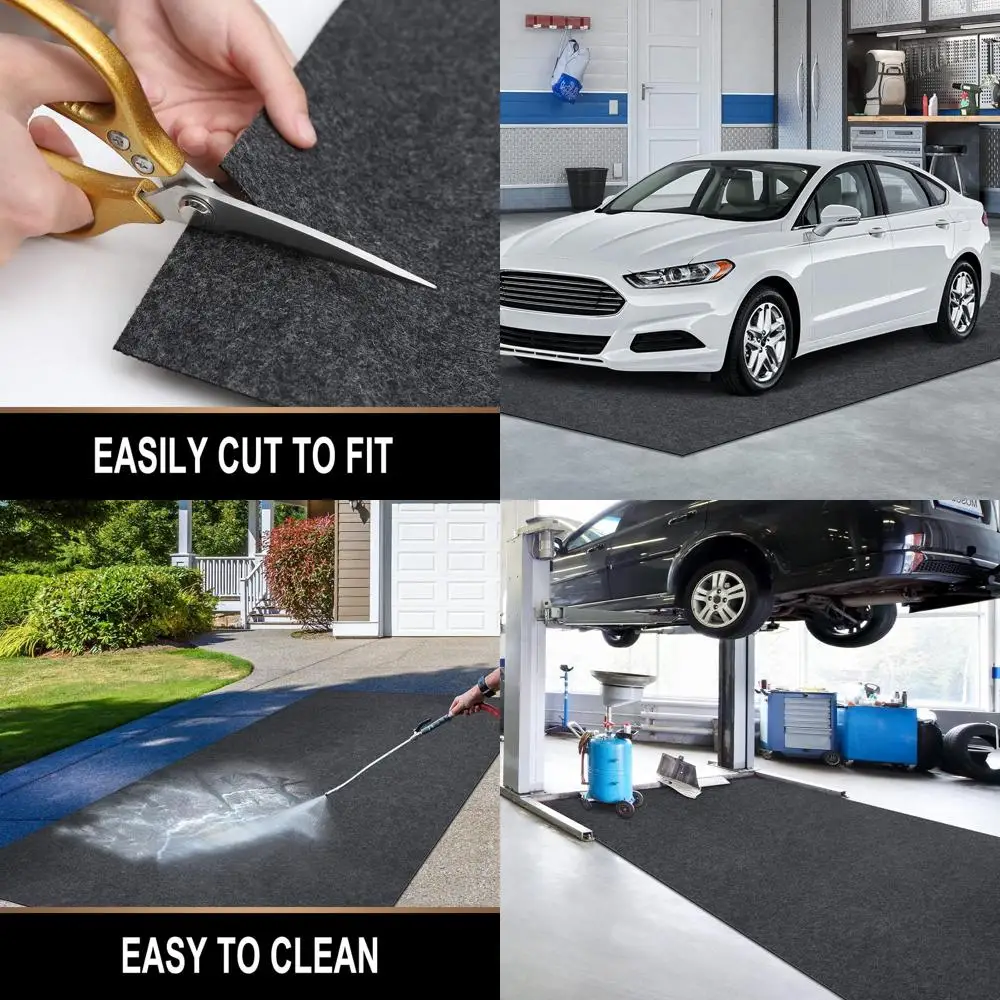 

Absorbent Oil Pad, 7.4x17ft, Premium Quality for Spill Protection, Washable & Reusable Garage Floor Mat