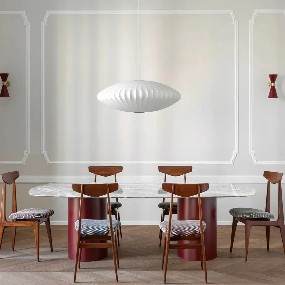Dänemark Design Blase Seide Pendelleuchte Kronleuchter Suspension Hängeleuchte für Esszimmer