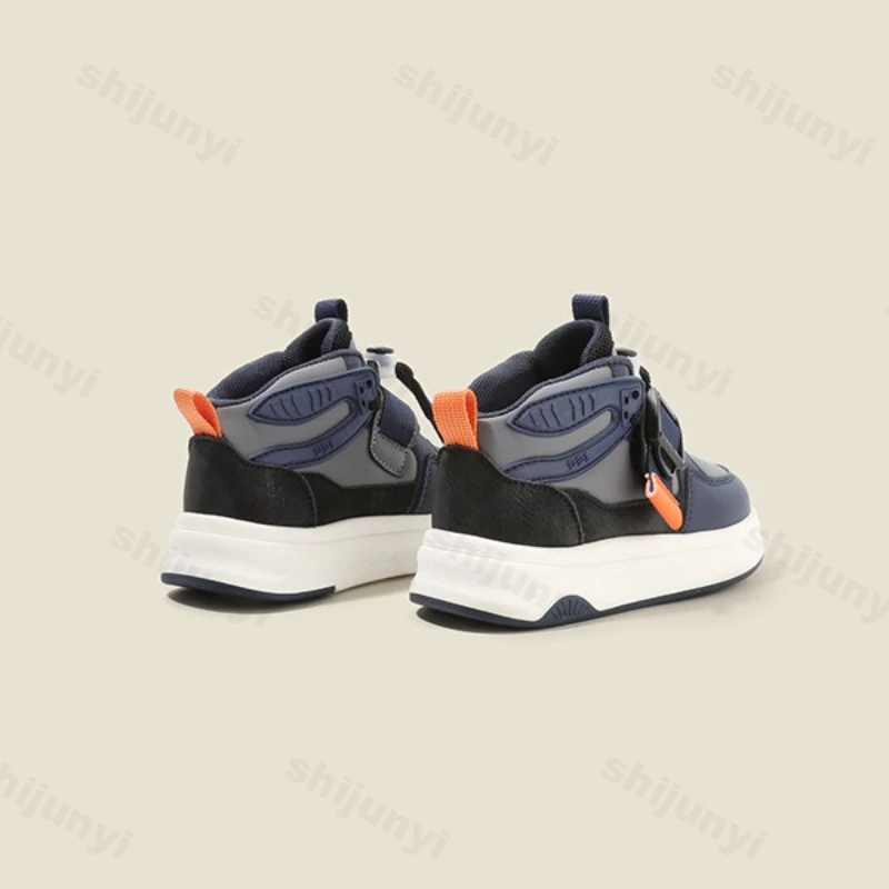 

Children's Sneakers 2025 Spring Autumn Boys' High Help Non Slip Casual Board Shoes Girls Lightweight Comfortable Soft Sole Flats