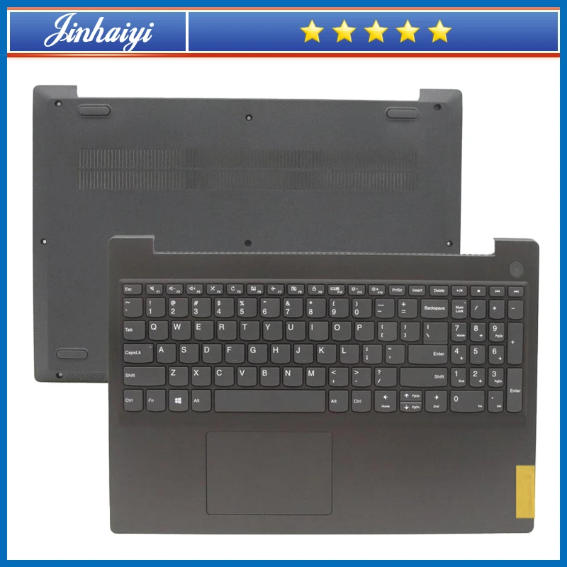 For Lenovo V15 G1-IML laptop palm rest case keyboard upper lower cover bottom shell back base touchpad 5CB1C17444