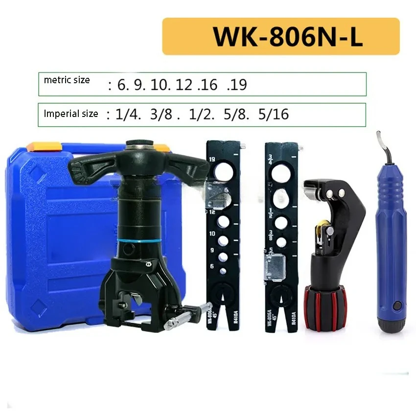 WK-806N-L Refrigeration Tool Aluminum Alloy Hand Drill Dual-use Electric Expander Copper Tube Expander Bell Mouth