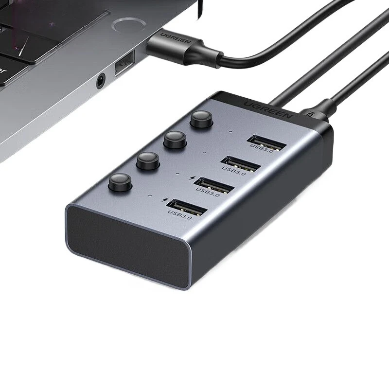 

USB3.0 splitter, high-speed 7-port 10-port HUB hub docking station, suitable for notebook desktop