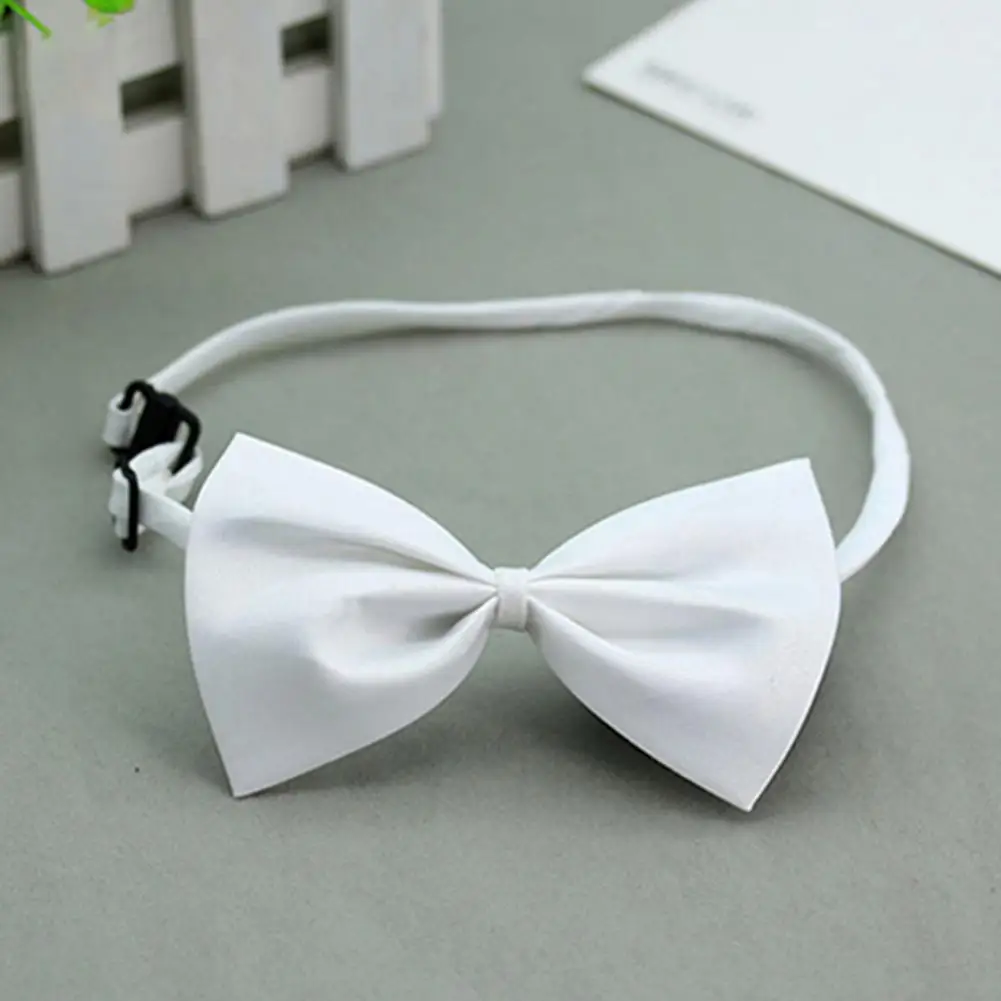 Pet Bow Tie Lovely Decorative Nylon Solid Color Adjustable Small Bulk Dog Cat Bowknot Necktie Wedding Puppy Grooming Accessories