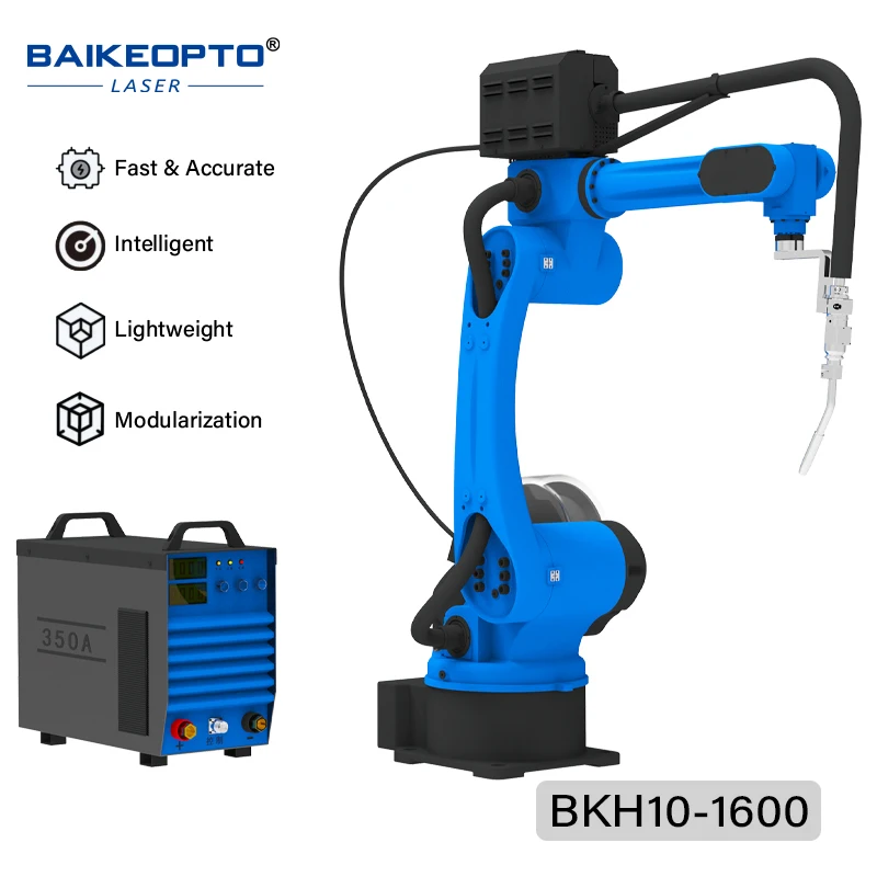 BKH10-1600 Industrial 6-axis Welding Robot Traditional Arc Welding Spot Welding TIG MIG Welding Robot Customized Robot Arm