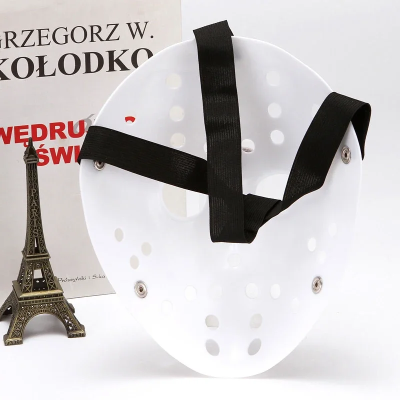 قناع جيسون الأبيض الجديد فريدي مقابل. قناع جيسون المضحك المخيف الأبيض النقي بالكامل لجميع القديسين #4