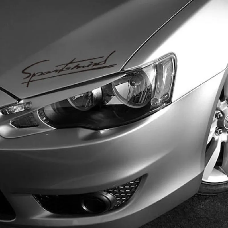 Personality 'Sports Mind' Car Stickers Car Hood Light Eyebrow Decals Reflective Decoration Automobiles Car Accessories Styling