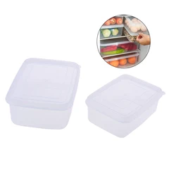 300/500ml Transparent Plastic Rectangular Crisper Special For Refrigerator Sealed Food Grade Kitchen Storage Box