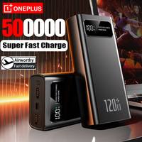 OnePlus 200000mAh LED Digital Display Power Bank High Capacity 120W Super Fast Charging Portable External Battery For IPhone NEW