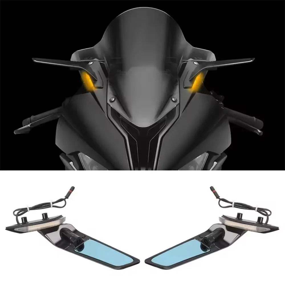 

Case for BMW S1000 RR S 1000 RR S1000RR s1000rr 2019-2023 Wing Motorcycles Adjustable Rotating Rearview Mirror With LED Light