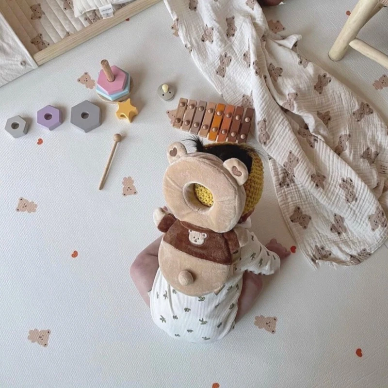 

Детская защита головы для обучения ходьбе, детский шлем против падения с дышащей сеткой, рюкзак для защиты от падения для малышей на лето