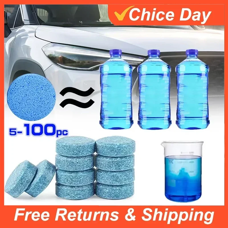 

Car Effervescent Tablets Windshield Cleaner Windscreen Wiper Cleaning Tabet Solid Washer Universal Home Toilet Window Amagi