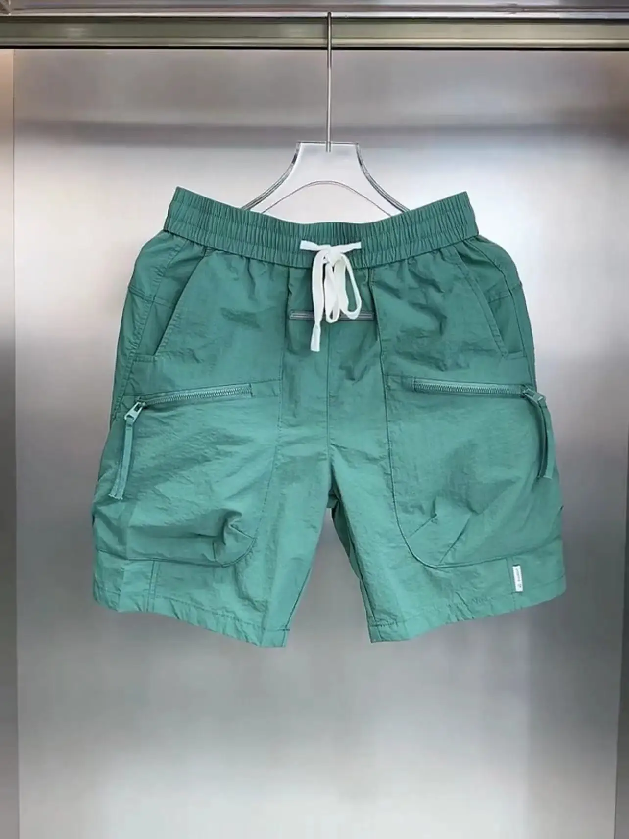 

Korean Sle Men's Casual Faionable Five-Quarter Length orts Qui Dry Loose Straight Leg Workwear Pants Summer Youth