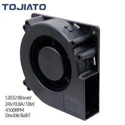 DV 24V 3D Printer Model Cooling Auxiliary Fan 0.8A 12032 Model High Airflow Side Blow Unit Blower Fan For Bambu Lab/Voron
