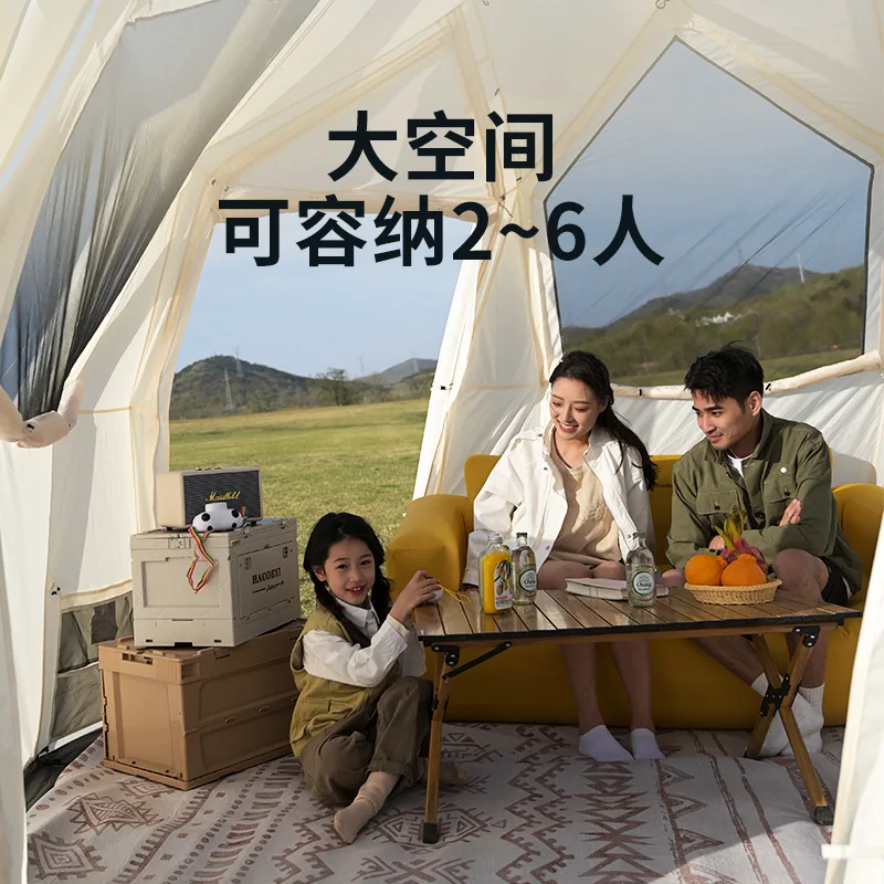 Inflatable Cabin Tent Automatic Quick Pitch Dome Camping Tent  Outdoor Ball Canopy Portable for Family