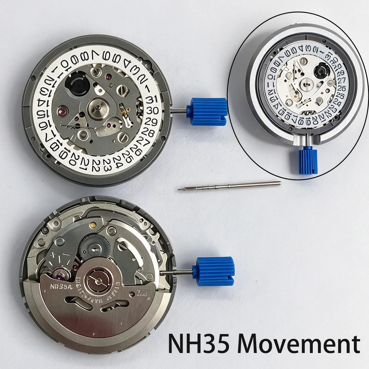 24 Jewels NH35A Self Winding Automatic Movement High Accuracy Mechanical Watch Movt 3/3.8/6 Position Display Precision  Core
