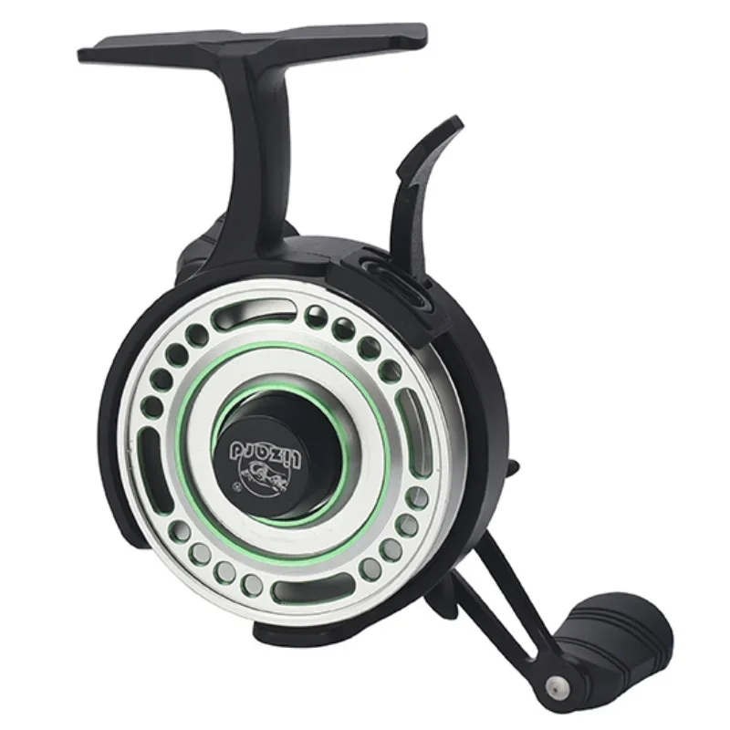 Bobine de pêche Lizard Free Runner avec bouton EVA, compatible avec les bobines en métal et en plastique, pour la pêche sur glace