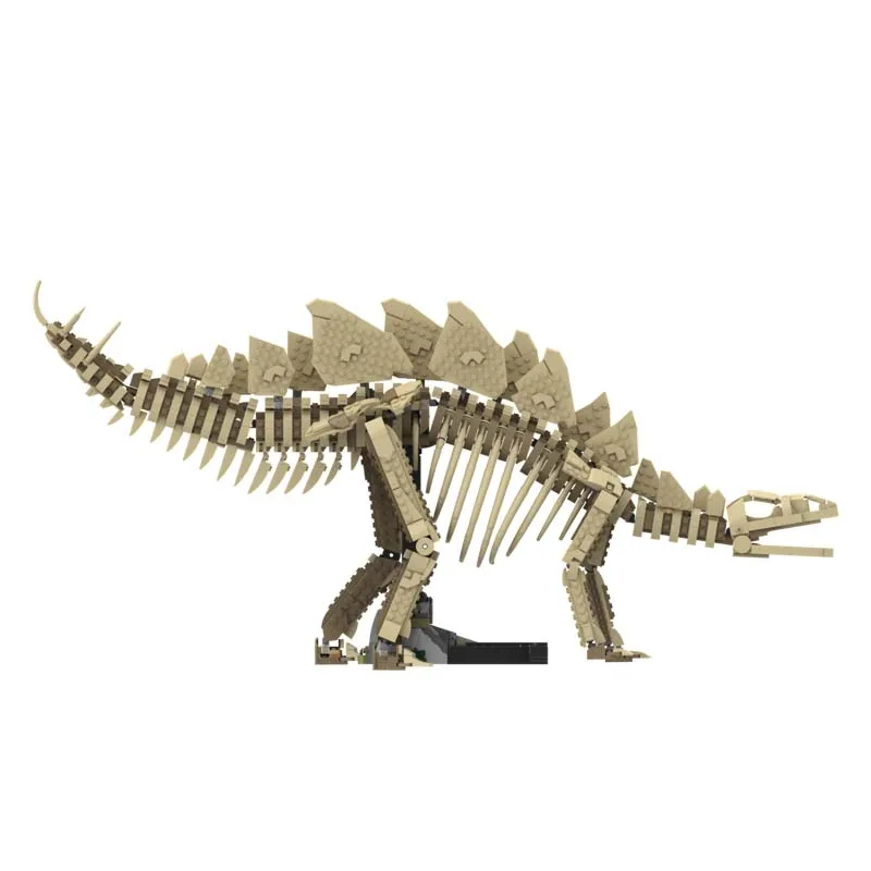 New 1628Pcs Famous Fossil Series Stegosaurus Moc Diorama Model Building Blocks Diy Creative Ideas Bricks Toys Birthday Gifts