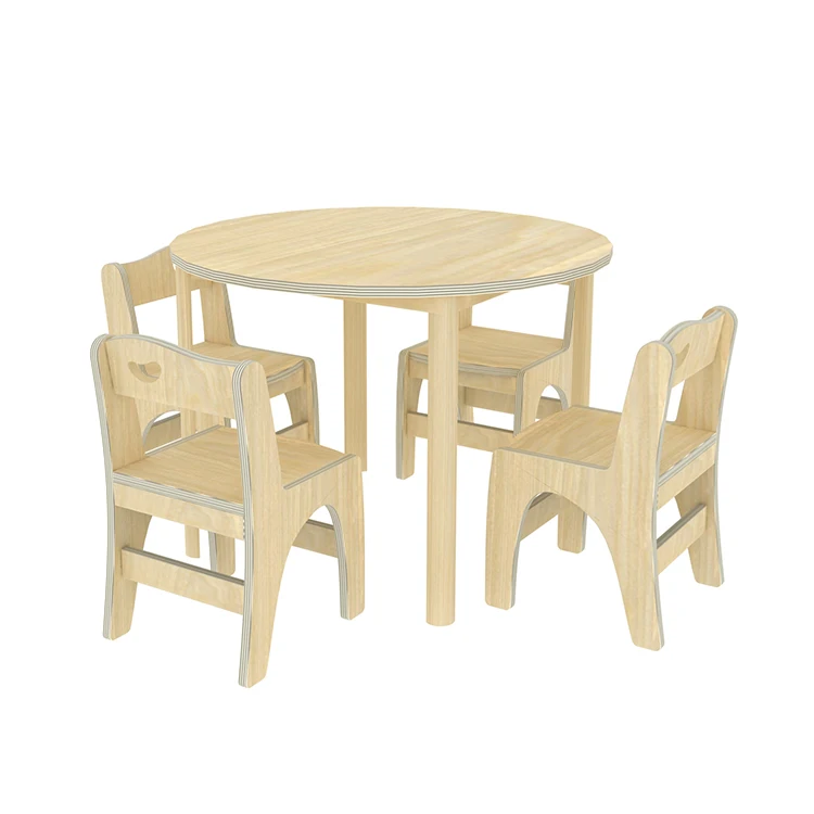 Daycare center kids furniture wood charis and tables  high quality wooden children desk and chairs kids reading table