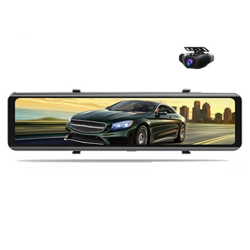 

4K Car DVR Video Recorder Dashcam 12 Inch 3840X2160P IMX415 WIFI Rearview Mirror GPS Track Auto Registrar Night Vision