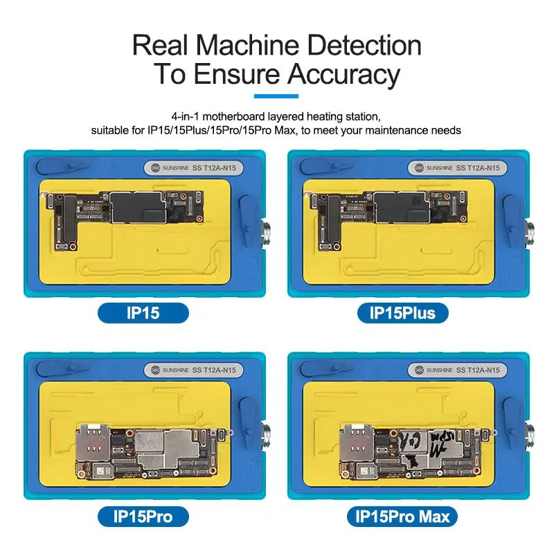 SS -T12A-N15 T12A do naprawy płyty głównej System ogrzewania precyzyjne pozycjonowanie dla IP15/15 Pro/15 Pro Max/15 Plus nakładanie warstw płyty