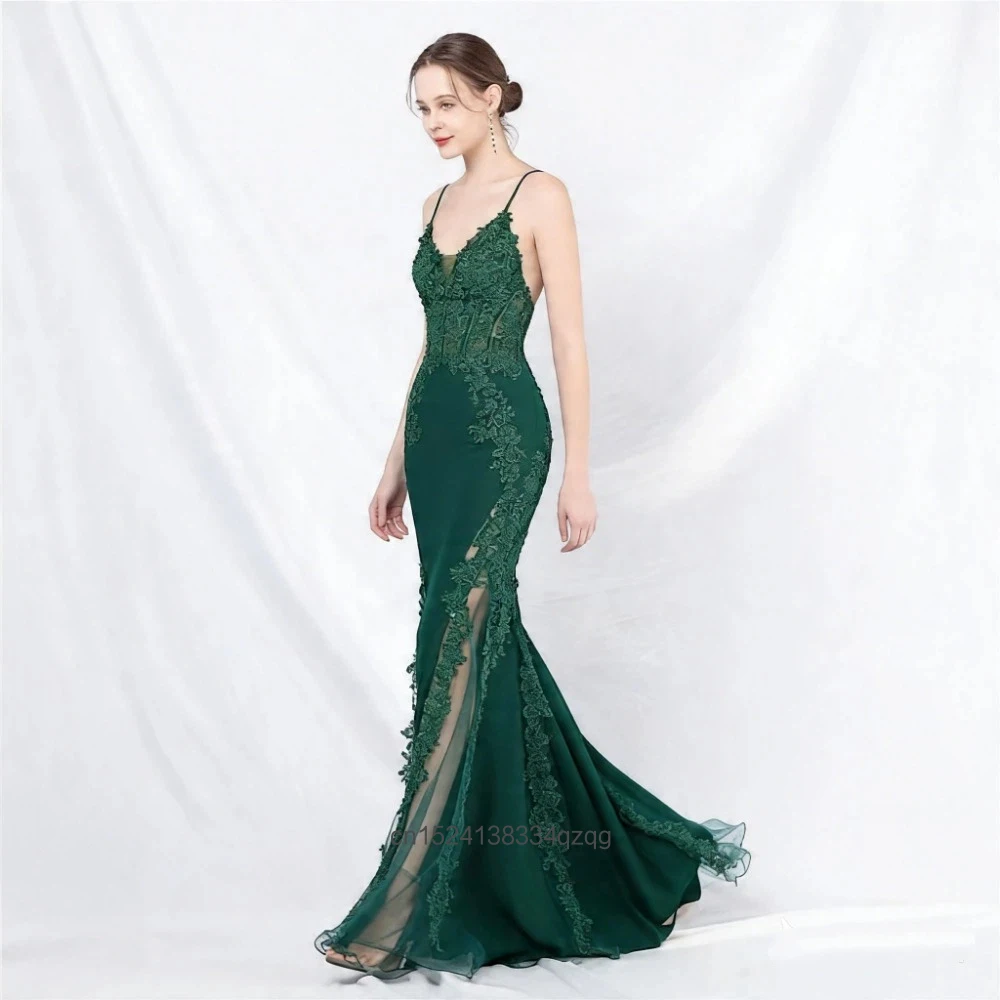 

Modern Dance Dress with Lace and Rhinestone Vest Dress Waist Cinched Low Cut Off Shoulder High-end Mermaid Evening Party Dress