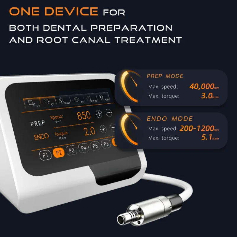 JUMTOP Dental Brushless Electric Motor Built In Endomotor System 2 In 1 Electric Micromotor