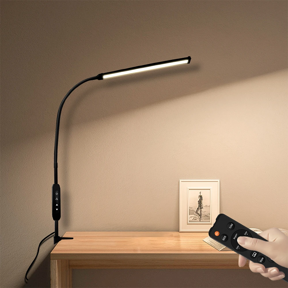 led clip light com controle remoto book reading lamp 360 ajustavel estudo quarto cabeceira mesa iluminacao de trabalho ue eua 01