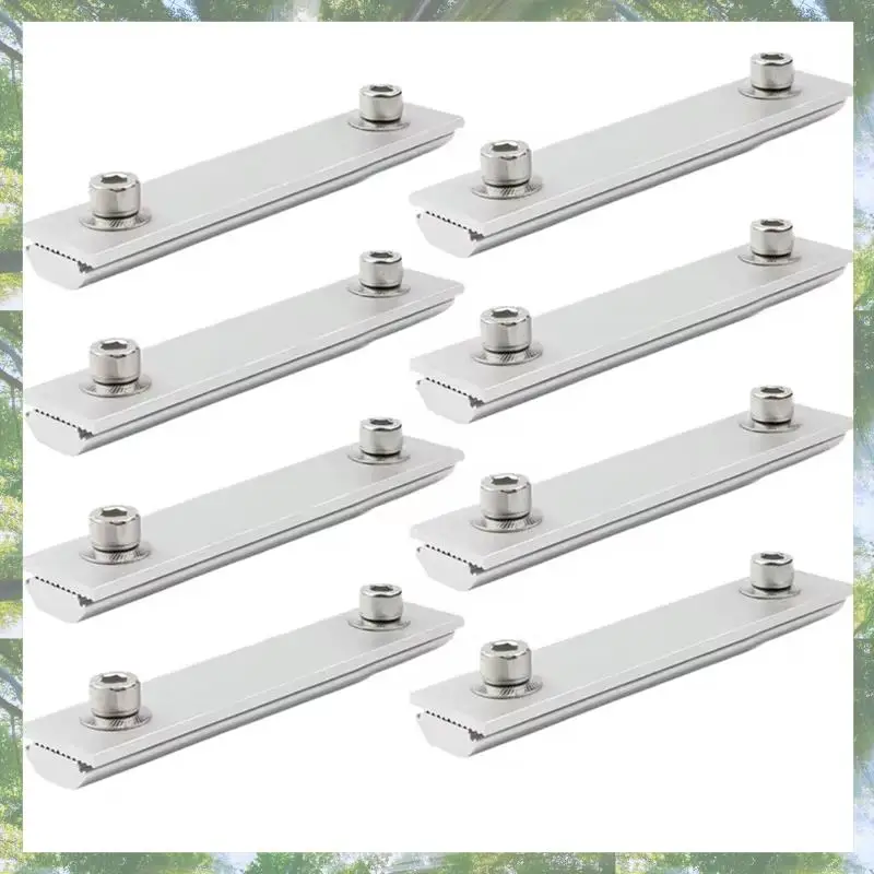 

2025 трендовые крепления для солнечных панелей, 8 шт., 14 см, соединители для фотоэлектрических кронштейнов, серебристые крепления, фотоэлектрические опоры, источники солнечной энергии