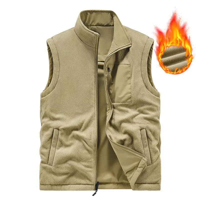 

Double-sided Vest Men's Spring And Autumn Outdoor Photography Multi-pocket Tooling Thermal Vest