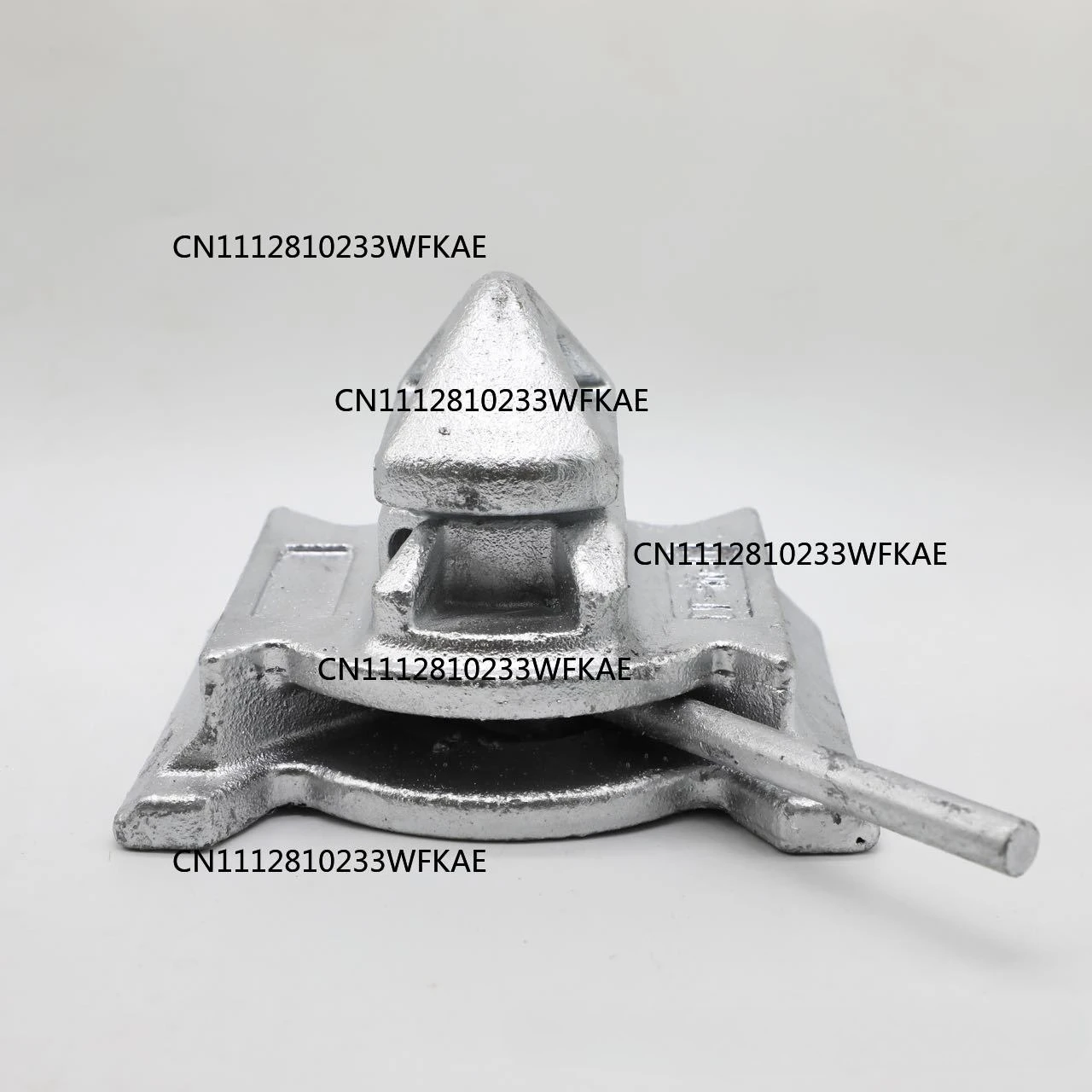 Forged steel 45 degree 55 degree dovetail bottom lock container fastener container bottom lock baseplate
