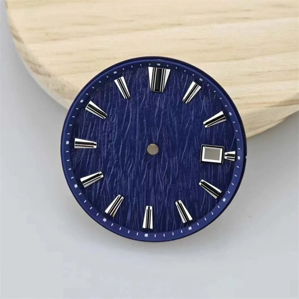 NH35 Dial 33.5mm Black White Blue GS Dial for NH35 NH36 Movement Watch Accessories