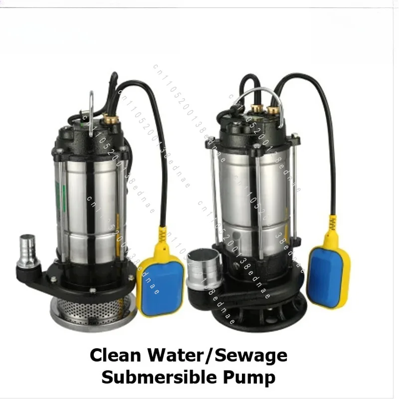 Household Submersible Pump 1 Inch 220V Small Suction Pump High Lift Household Well Water Agricultural Clear Water Sewage Pump
