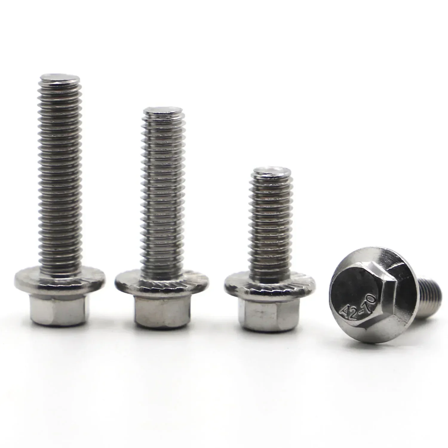 

M5 M6 M8 M10 M12 304 Stainless Steel Hexagon Head with Serrated Flange Cap Screw Hex Washer Head Bolt GB5787