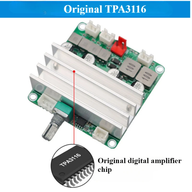 SOTAMIA TPA3116D2 Placa amplificadora de alta potencia 2x50W + 100W 2,1 canales Digital Home Music amplificador de subwoofer módulo de Audio Mini Amp