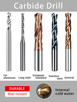 3D/5D external cooled carbide drill bit non-standard diameter 3.00-14.00mm HRC55/65 solid tungsten European standard