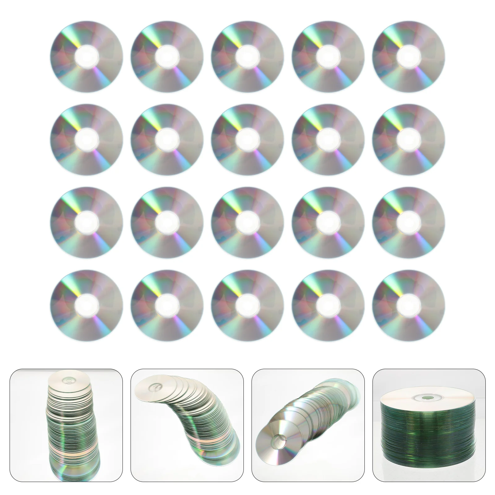 50 Pcs Hand Decorated Discs Mltifunctional CD Decorative DIY Blank Adornment Household Handmade Picture