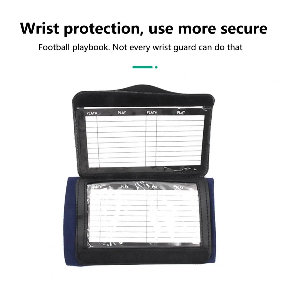 Transparent Window Rugby Wrist Brace Fastener Strap Sweat Absorption Convenient Football Basketball Tactics Manual