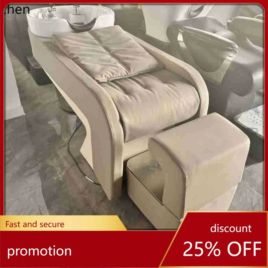 

Полулежачая парикмахерская мойка CZ с керамической раковиной, прямые поставки от производителя, простая модель