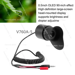 FPV monocular video glasses virtual large screen micro display external 5V battery AV signal input