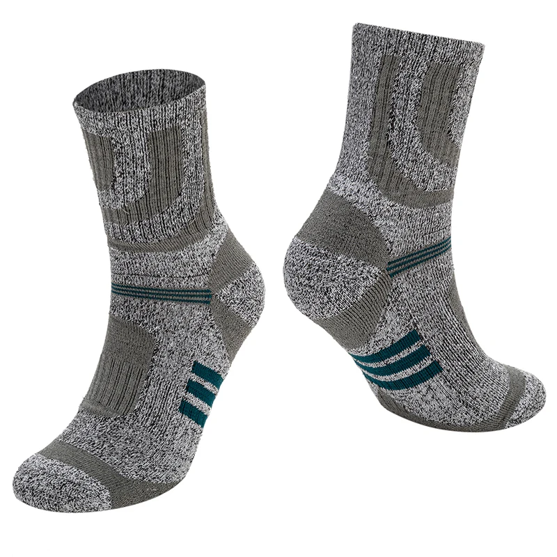 Chaussettes d'équipage de sport pour hommes, chaussettes mi-tube coordonnantes, dépistolet ant de football de basket-ball, rinçage de protection, extérieur, été, ensemble de 3 paires