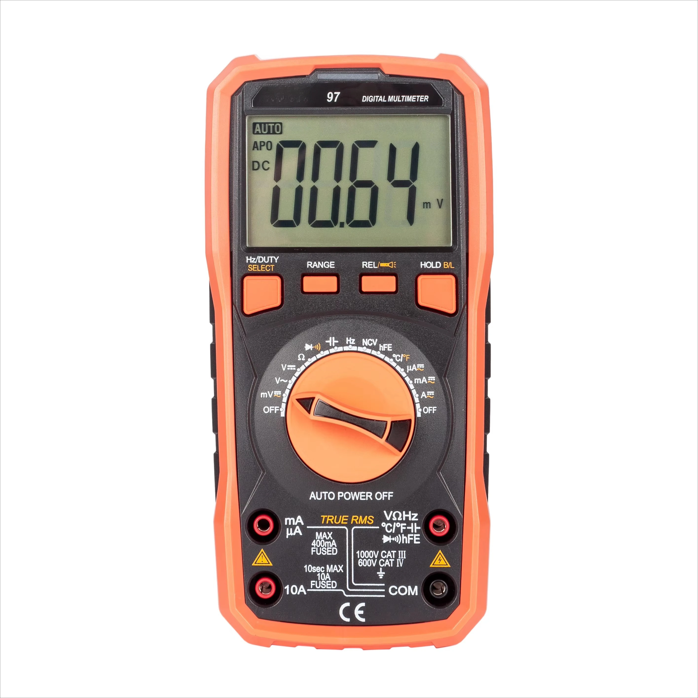 97  Digital Multimeter True RMS 100mF Capacitance 3999 Counts Auto Range Multimeter Digital LCD
