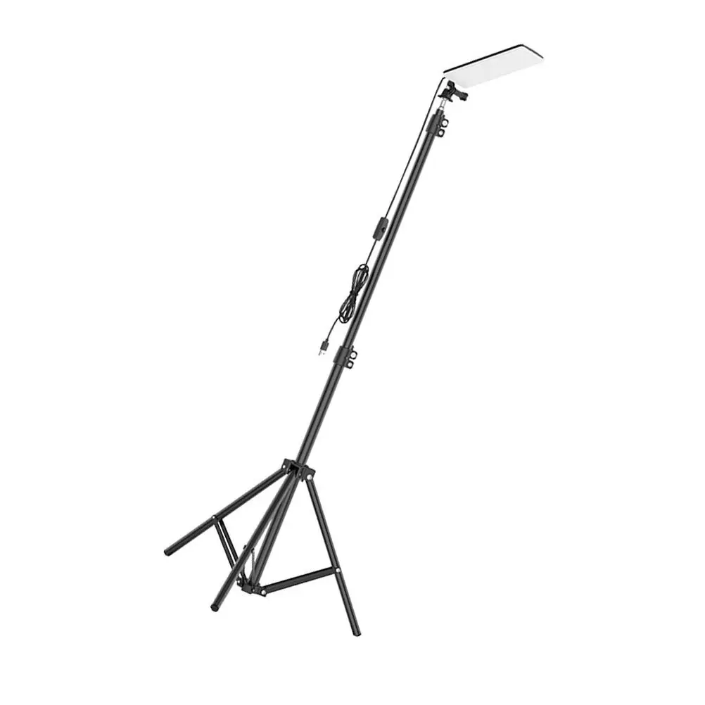

Outdoor Camping Lantern Portable Folding Tripod LED Work Light Adjustable Height Waterproof Camping Lamp Device for Bbq Night
