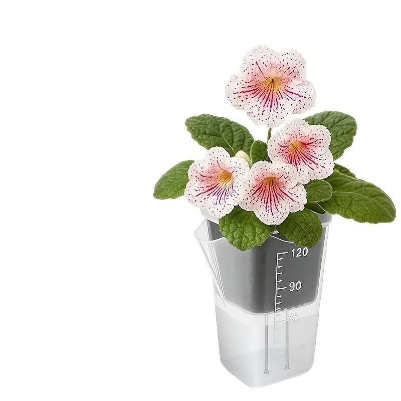 15 Stück Selbstbewässernde Pflanzentöpfe Mini-Setzlingstöpfe Blumentopf Durchsichtige Kunststoff-Pflanzgefäße Pflanzenvermehrungstopf mit Reservoir – Detail 6