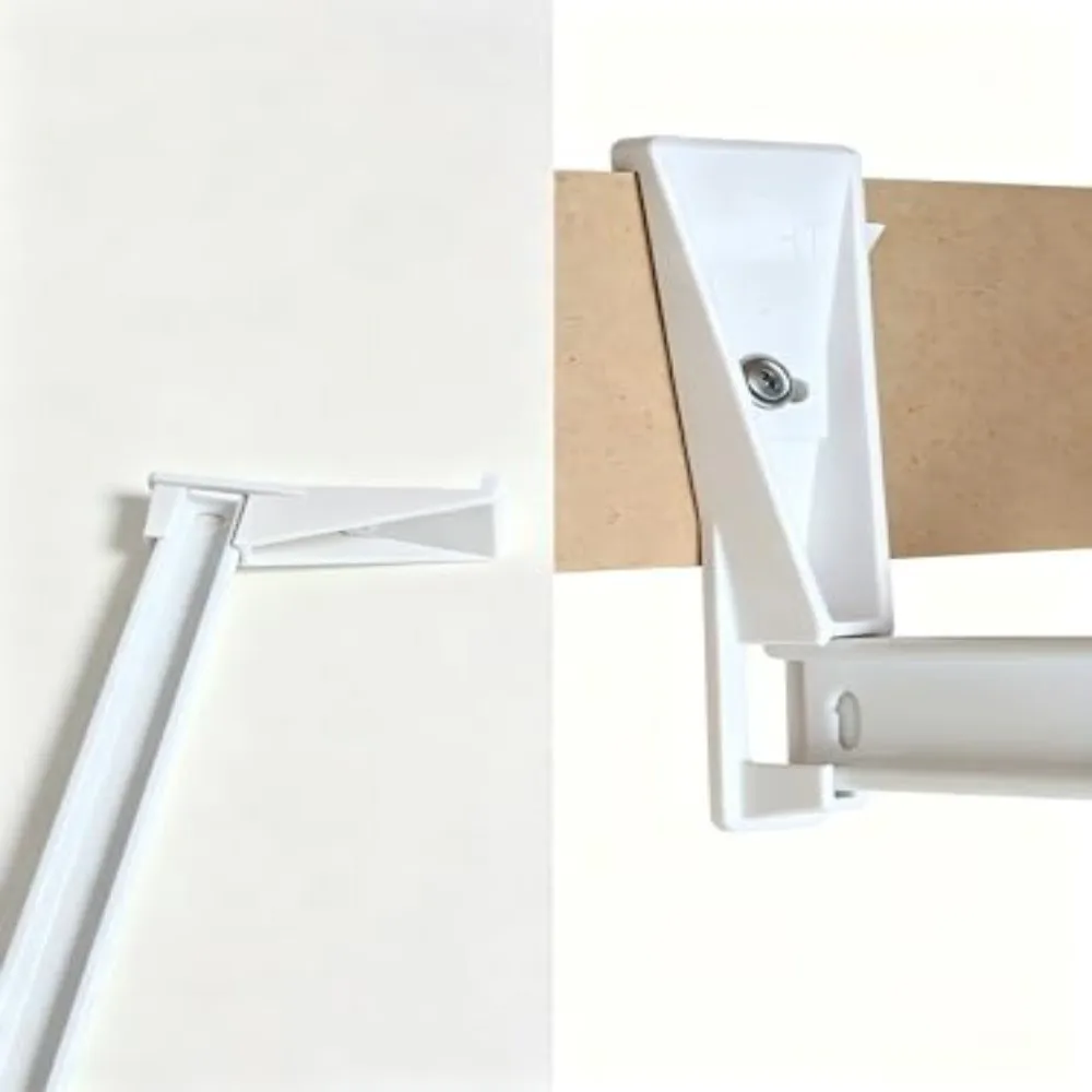 Rear Mounting Drawer Slide Bracket Easy Installation Rectangular Rail Drawer Support Bracket Smooth Operation