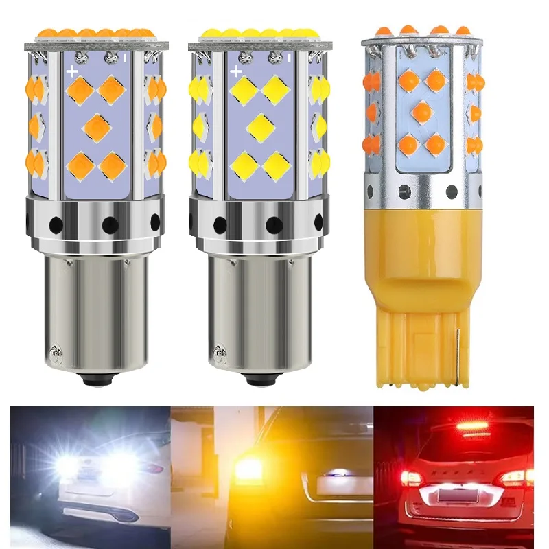 

1X P21W LED 1157 BAY15D 1156 BAU15S PY21W BA15S LED T20 7440 W21W 7443 W21/5W LED Lamp Brake Reverse Bulb Turn Signal Light 12V