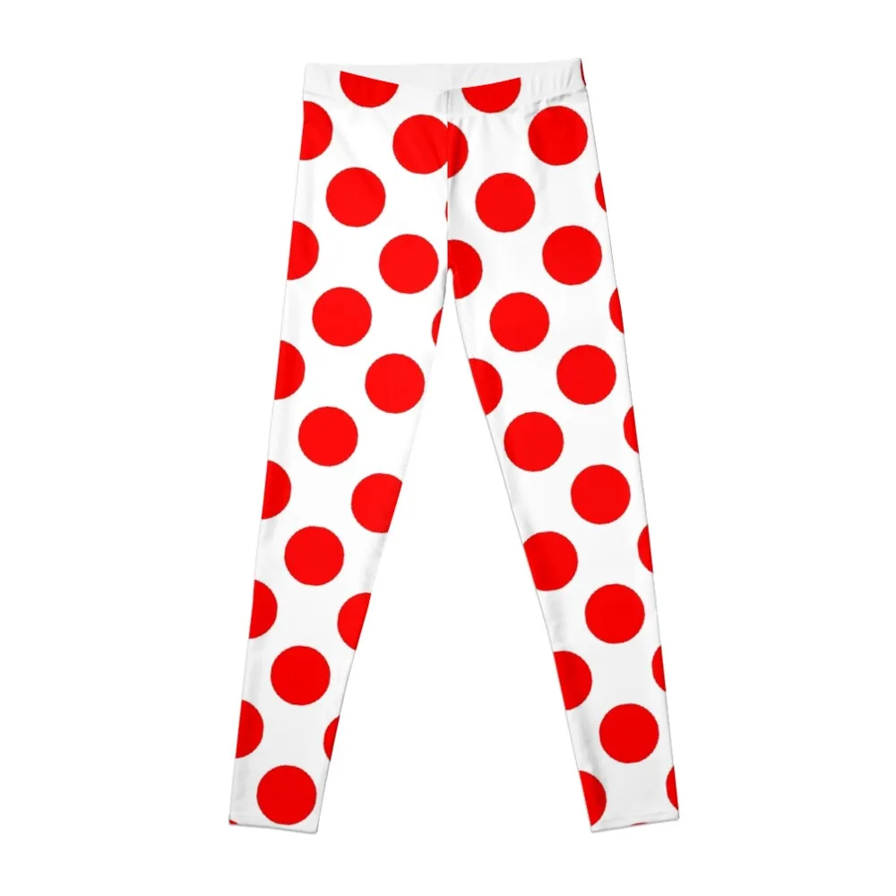 

White & Red Polka Dots by Orikall Leggings sport set for girls sportswear for gym Womens Leggings