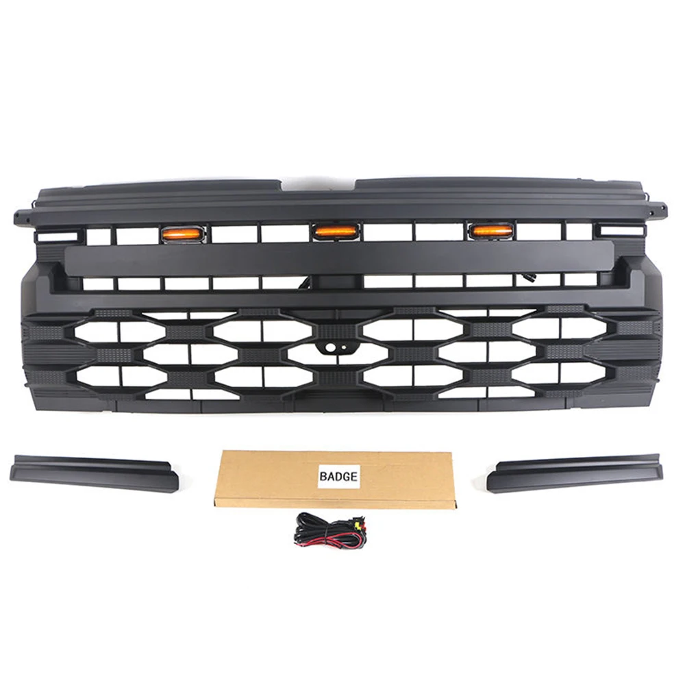 4x4 Off road Auto Parts Other Exterior Accessories Front Grill Car Grille With LED For Chevrolet Silverado US Version 2023 2024